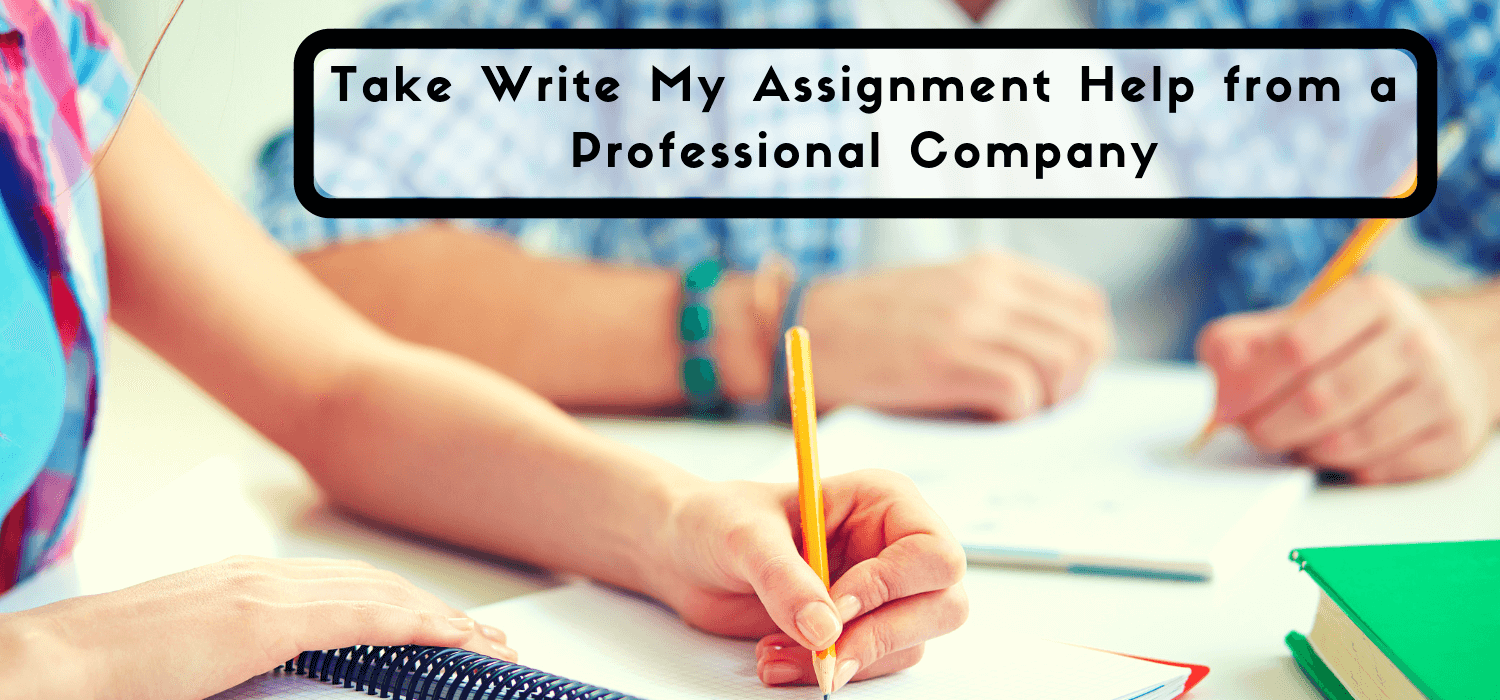 Take Write My Assignment Help from a Professional Company